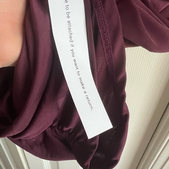 Reformation Burgundy Off-Shoulder Dress - Picture 4 of 4